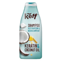 Keff Šampon na poškozené vlasy Keratin & Kokosový olej 500 ml