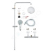 Grohe 27296001 - Sprchový set s termostatem, 180 mm, 3 proudy, chrom
