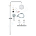 Grohe 27296001 - Sprchový set s termostatem, 18 cm, 3 proudy, chrom