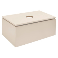 Koupelnová skříňka s krycí deskou SAT Feel 80x30x46 cm pískově béžová mat SATFEEL80BED