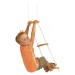Dřevěný provazový žebřík Rope Ladder Outdoor Eichhorn přírodní 170 cm délka 60 kg nosnost