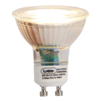 GU10 3-stupňová stmívací až teplá LED lampa 6W 450 lm