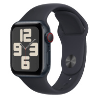 Apple Watch SE GPS + Cellular 40mm temně inkoustové hliníkové pouzdro s temně inkoustovým sporto