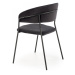 HALMAR Designová židle Peva černá