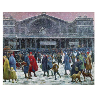 Obrazová reprodukce Gare de l'Est Under Snow, 1917, Maximilien Luce, 40 × 30 cm