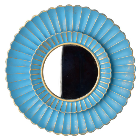 Mondex Kulaté nástěnné zrcadlo DAZ 50 cm modré