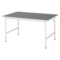 RAU Pracovní stůl, výškově přestavitelný, 800 - 850 mm, deska z linolea, š x h 1500 x 1000 mm, s