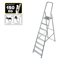 PROTECO 6618-KR schůdky Al 8-stupňové, nosnost 150kg