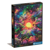 Clementoni Puzzle 500 ks Colorboom Psychedelický východ slunce v džungli 35518