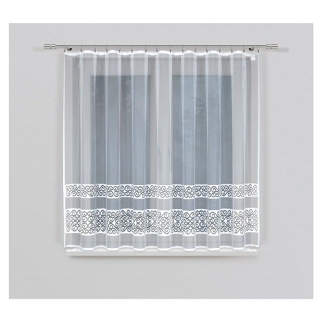 Dekorační žakárová záclona s lurexem s řasící páskou MIMOSA 120 bílá 300x120 cm MyBestHome MyBestHome PRO