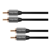 Kabel KRUGER & MATZ 2xCINCH konektor/2xCINCH konektor 1,8m KM0305