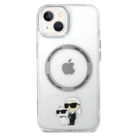 Zadní kryt Karl Lagerfeld IML Karl and Choupette NFT MagSafe pro Apple iPhone 15 Plus, transpare