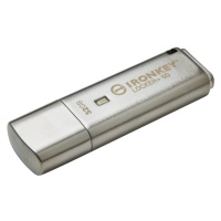 Kingston IronKey Locker+ 50 - 64GB, stříbrná - IKLP50/64GB