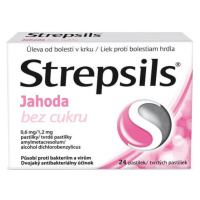 Strepsils Jahoda bez cukru 0,6MG/1,2MG PAS 24