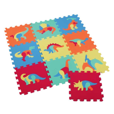 Dudlu Měkké bloky Dinosauři 10ks pěnový koberec baby vkládací puzzle podložka na zem