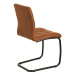 LuxD Designová konzolová židle Moderna, hnědá