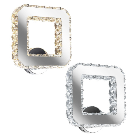 Nástěnná svítidlo Crystal Sconce LED Square APP415-W APP416-W Teplá bílá 3000K REA