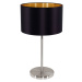 EGLO Textilní stolní lampa Lecio, černá