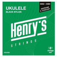 Henry`s HEUKEB Black Nylon - UKULELE Soprano / Concert