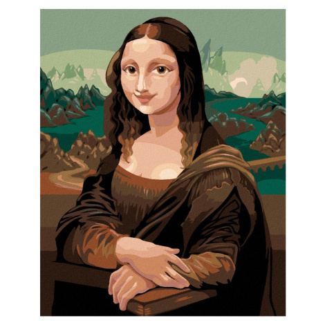 Malování podle čísel - POHÁDKOVÁ MONA LISA - INSPIRACE DA VINCI Rozměr: 80x100 cm, Rámování: vyp