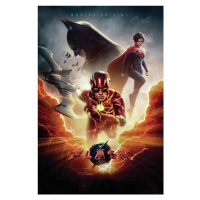 Umělecký tisk The Flash - Batman and Supergirl, 26.7 × 40 cm