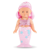 Panenka Mořská panna Nerina Mini Mermaid Corolle s hnědýma očima a růžovými vlasy 20 cm