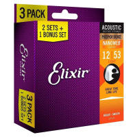 Elixir Nanoweb Light Acoustic Guitar Struny pro akustickou kytaru