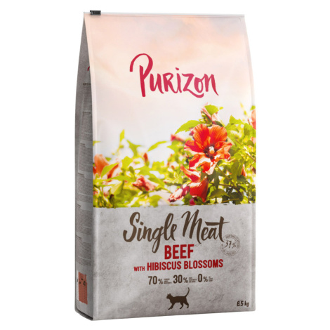 Purizon granule, 3 x 2,5 kg - 15 % sleva - Single Meat hovězí s květy ibišku