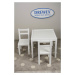 DREWEX dětský stůl a dvě židličky bílá