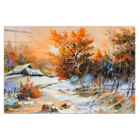 Skleněný obraz 70x50 cm Winter – Wallity