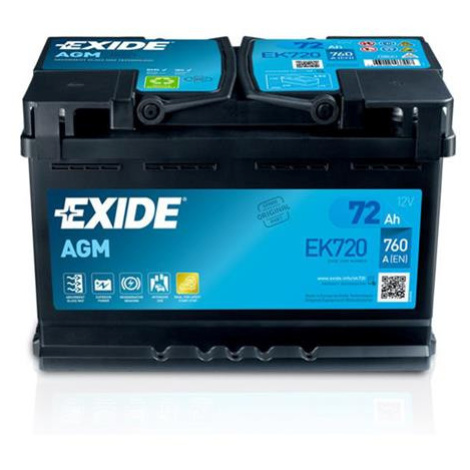 Autobaterie AGM EXIDE START-STOP EK720 72Ah 12V