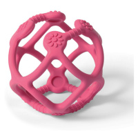 BABYONO - Kousátko silikonové Ortho míček růžový 0m+