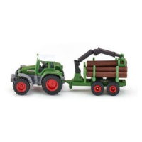 Siku Traktor s přívěsem na kulatinu 1:87