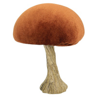 Dekoria Dekoracja Velvet Mushroom 10 cm orange, 9x10 cm