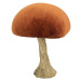 Dekoria Dekoracja Velvet Mushroom 10 cm orange, 9x10 cm