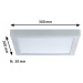 PAULMANN LED Panel Abia 300x300mm 22 W matný chrom 709.82