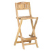 Skládací zahradní barové židle 2 ks mangovníkové dřevo Dekorhome,Skládací zahradní barové židle 
