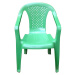 Dětská plastová židlička, zelená