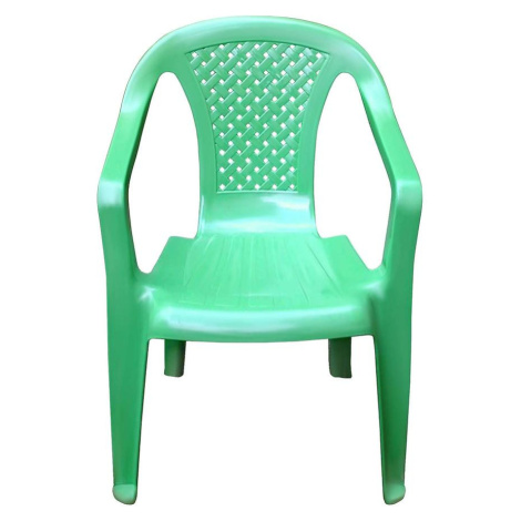 Dětská plastová židlička, zelená BAUMAX