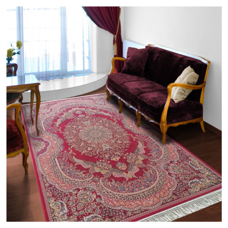 Exkluzívny červený koberec s krásným vzorom Šířka: 150 cm | Délka: 230 cm