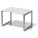 BISLEY Psací stůl CITO s podstavcem ve tvaru O, v x š x h 740 x 1200 x 800 mm, podstavec stříbrn