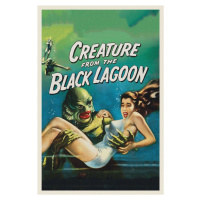 Obrazová reprodukce Creature from the Black Lagoon (Vintage Cinema / Retro Movie Theatre Poster 