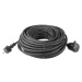 Venkovní prodlužovací kabel 10 m / 1 zásuvka / černý / guma-neopren / 230 V / 2,5 mm2