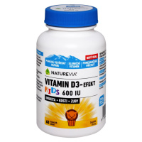 Swiss NatureVia Vitamin D3 600 IU Efekt Kids 60 tablet