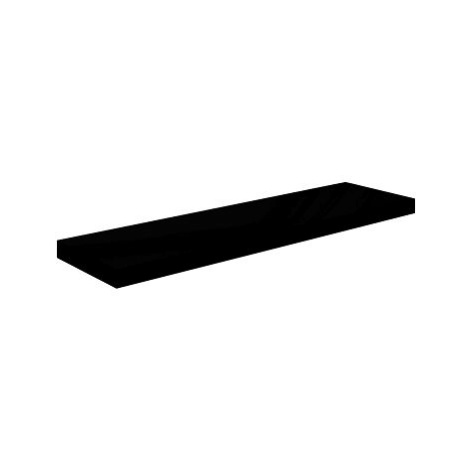 Shumee plovoucí nástěnná černá vysoký lesk 90×23,5×3,8 cm MDF, 323775