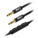 AlzaPower AluCore Audio 3.5mm Jack 4P-TRRS (M) to 3.5mm Jack (M) 1m černý