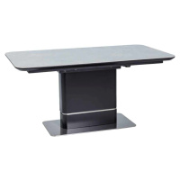 Casarredo Jídelní stůl PALLAS rozkládací černá mat/šedý mramor