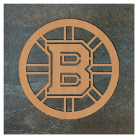 Dřevěné logo hokejového týmu - Boston Bruins