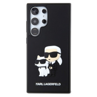 Zadní kryt Karl Lagerfeld 3D Rubber Karl and Choupette pro Samsung Galaxy S24 Ultra, black