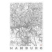 Mapa Hamburg, Hubert Roguski, (30 x 40 cm)